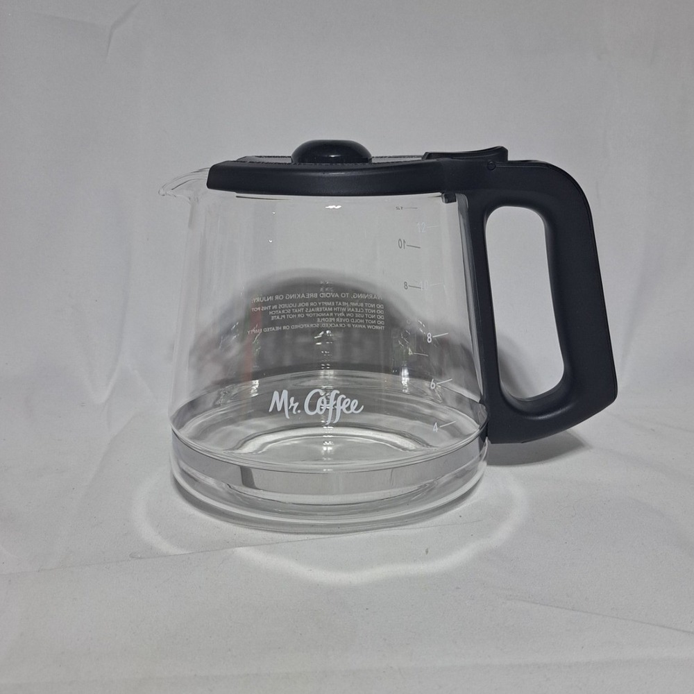 Mr. Coffee 12-Cup Glass Replacement Coffee Carafe‎ - Clear / Black
